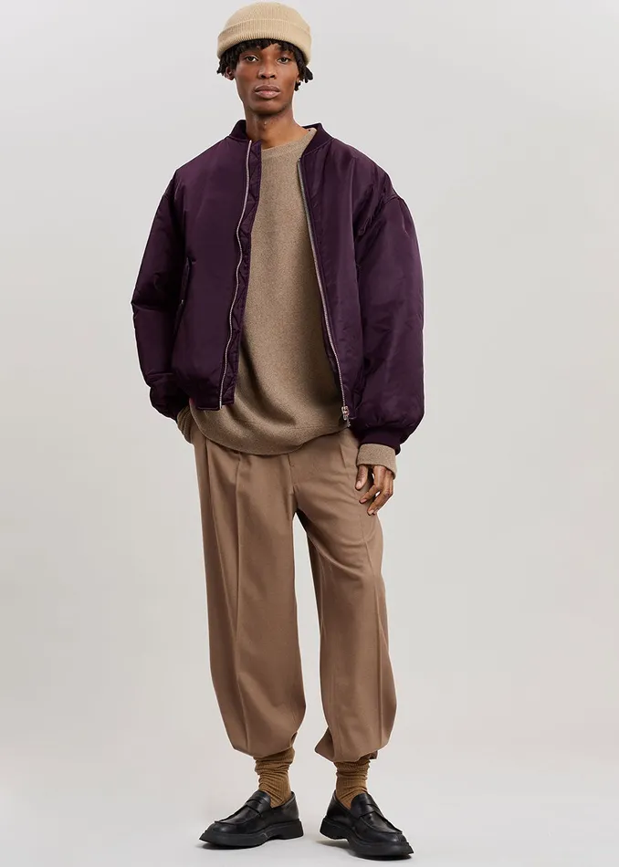 The Frankie Shop Outerwear Astra Bomber Jacket 8211 Royal Purple 8211 Women
