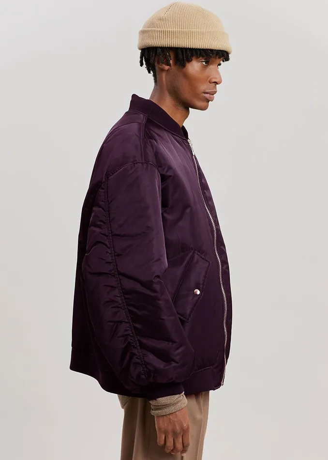 The Frankie Shop Outerwear Astra Bomber Jacket 8211 Royal Purple 8211 Women