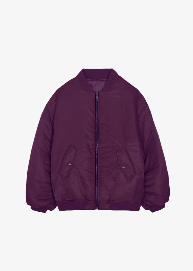 The Frankie Shop Outerwear Astra Bomber Jacket 8211 Royal Purple 8211 Women