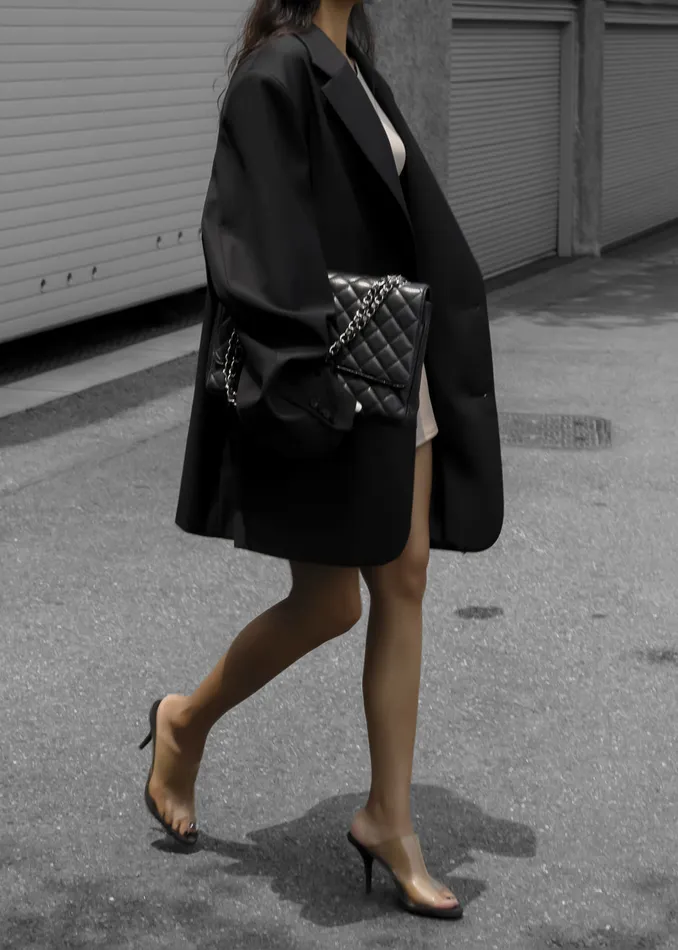 The Frankie Shop Outerwear Dee Maxi Oversized Blazer 8211 Black 8211 Women