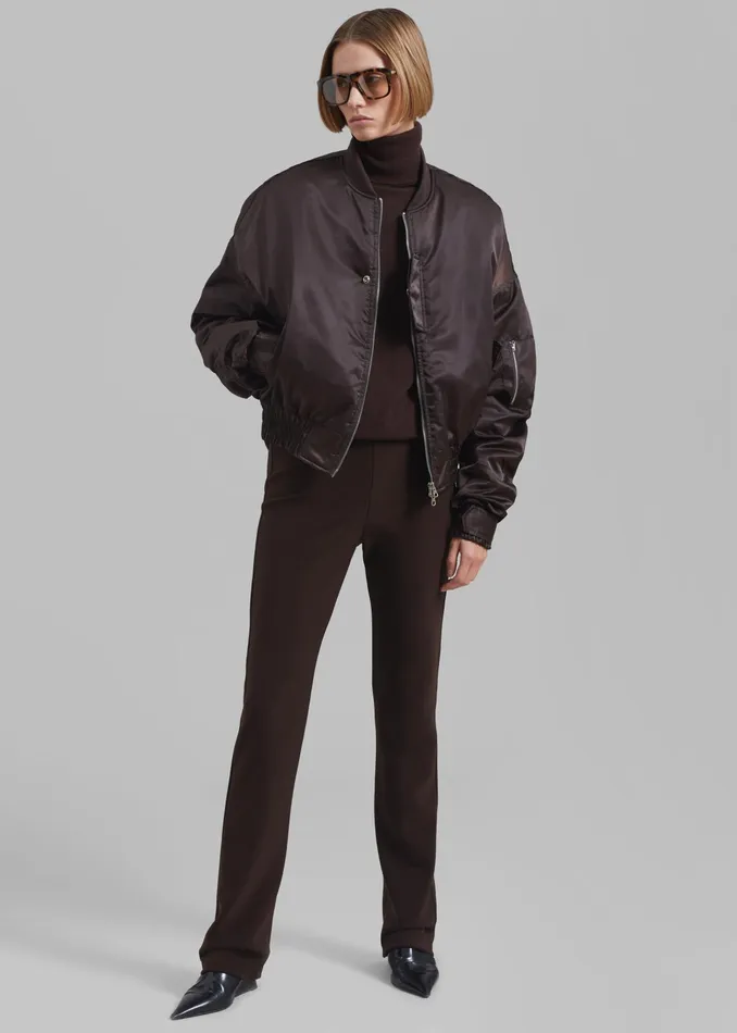 The Frankie Shop Outerwear Marly Bomber 8211 Brown 8211 Women
