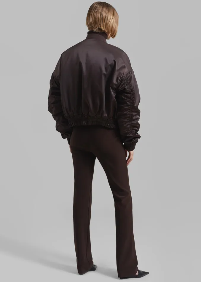 The Frankie Shop Outerwear Marly Bomber 8211 Brown 8211 Women