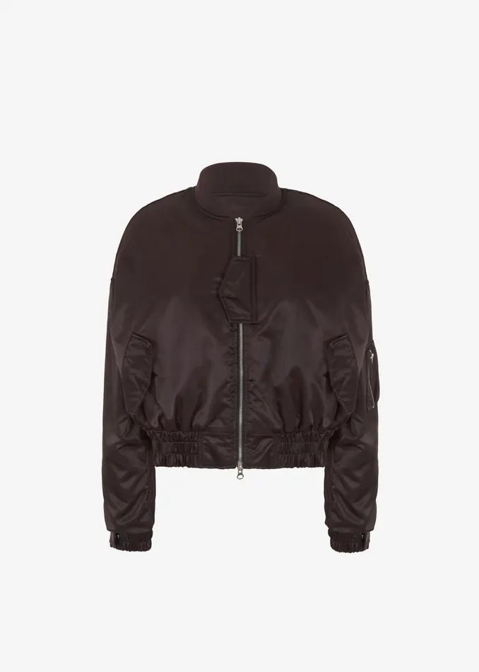 The Frankie Shop Outerwear Marly Bomber 8211 Brown 8211 Women