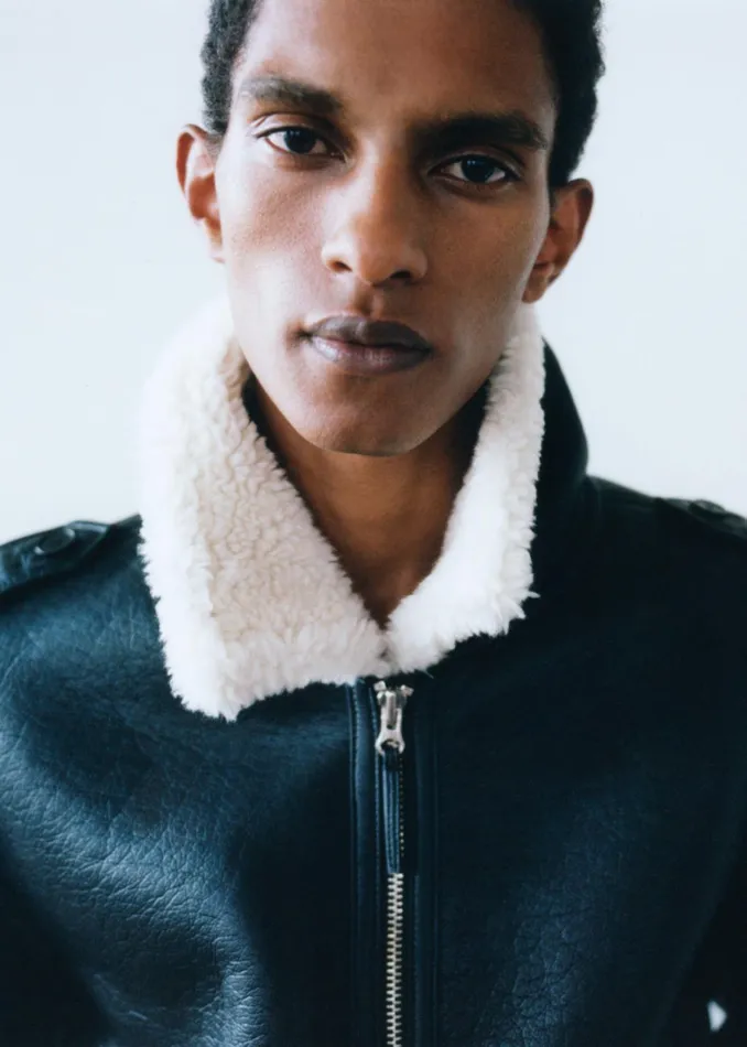The Frankie Shop Outerwear Richter Shearling Jacket 8211 Black 8211 Men