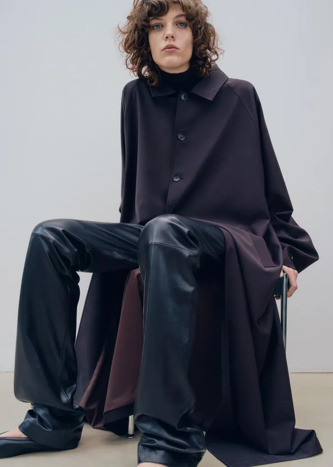 The Frankie Shop Outerwear Shay Trench Coat 8211 Brown 8211 MenWomen