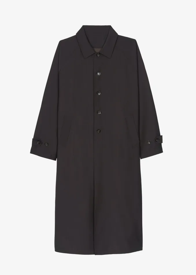 The Frankie Shop Outerwear Shay Trench Coat 8211 Brown 8211 MenWomen