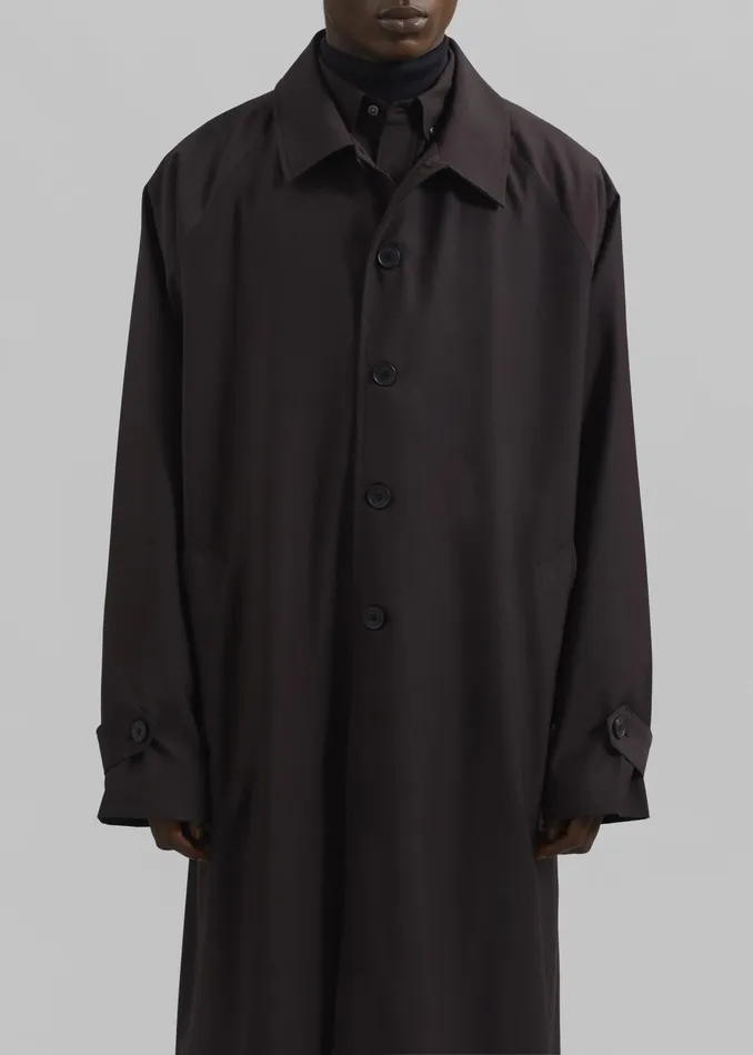 The Frankie Shop Outerwear Shay Trench Coat 8211 Brown 8211 MenWomen