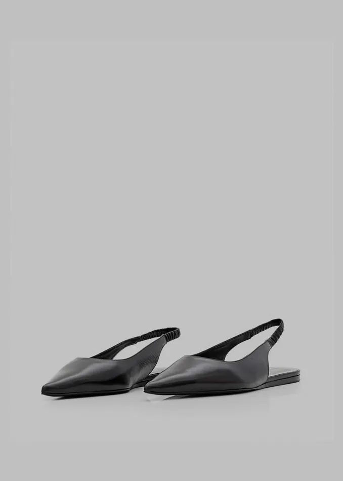 The Frankie Shop Proenza Schouler Spike Slingback Flats 8211 Black 8211 Women