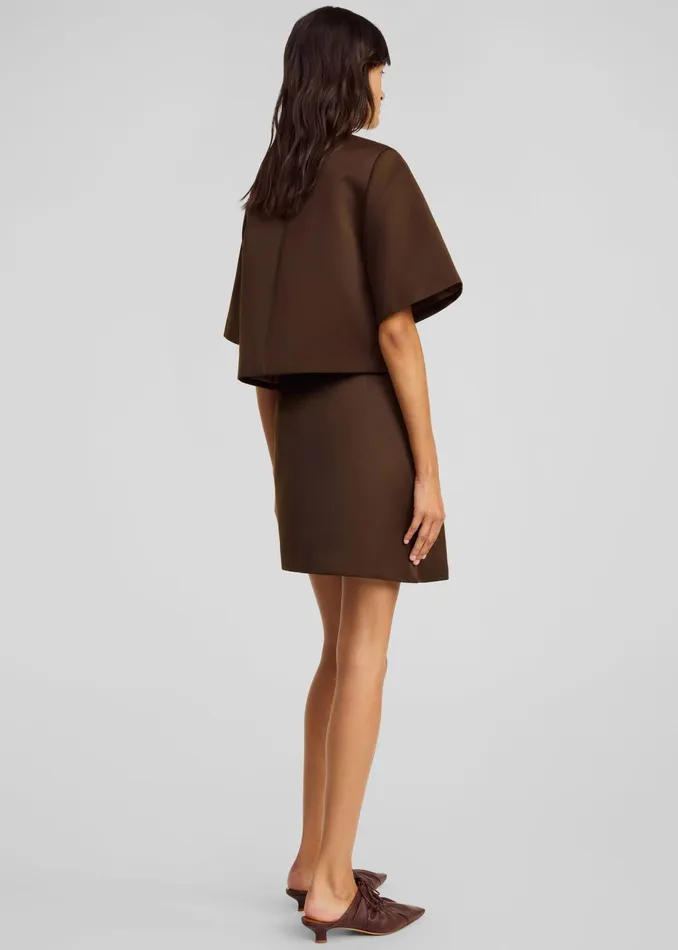 The Frankie Shop Tops By Malene Birger Hania Top 8211 Dark Mahogany 8211 Women