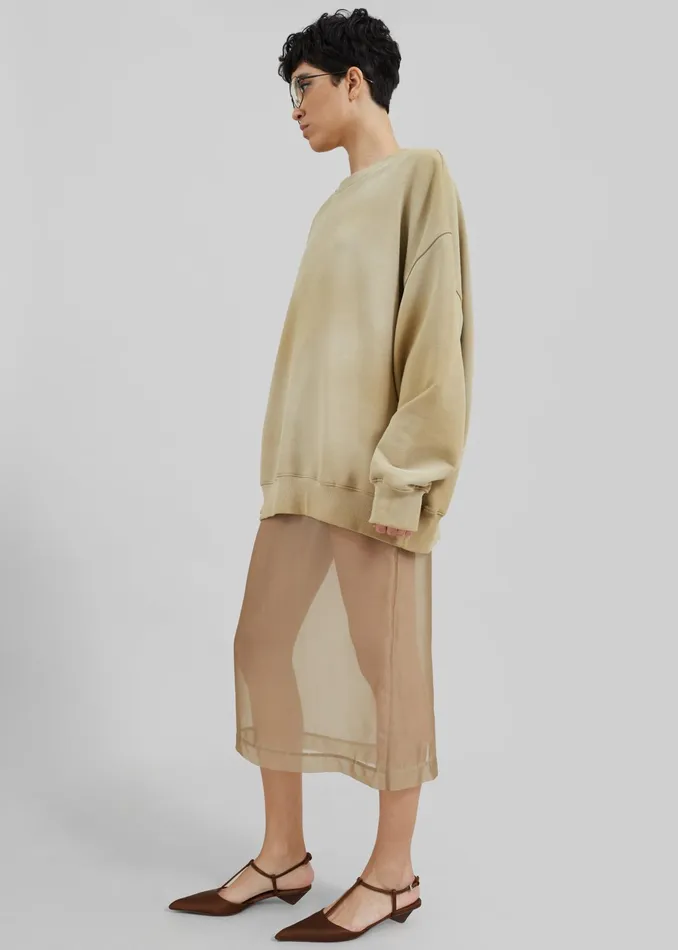 The Frankie Shop Tops Hart Tie Dye Sweatshirt 8211 Beige 8211 WomenMen