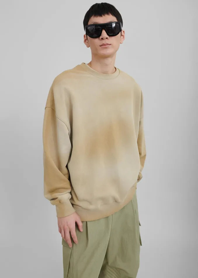 The Frankie Shop Tops Hart Tie Dye Sweatshirt 8211 Beige 8211 WomenMen