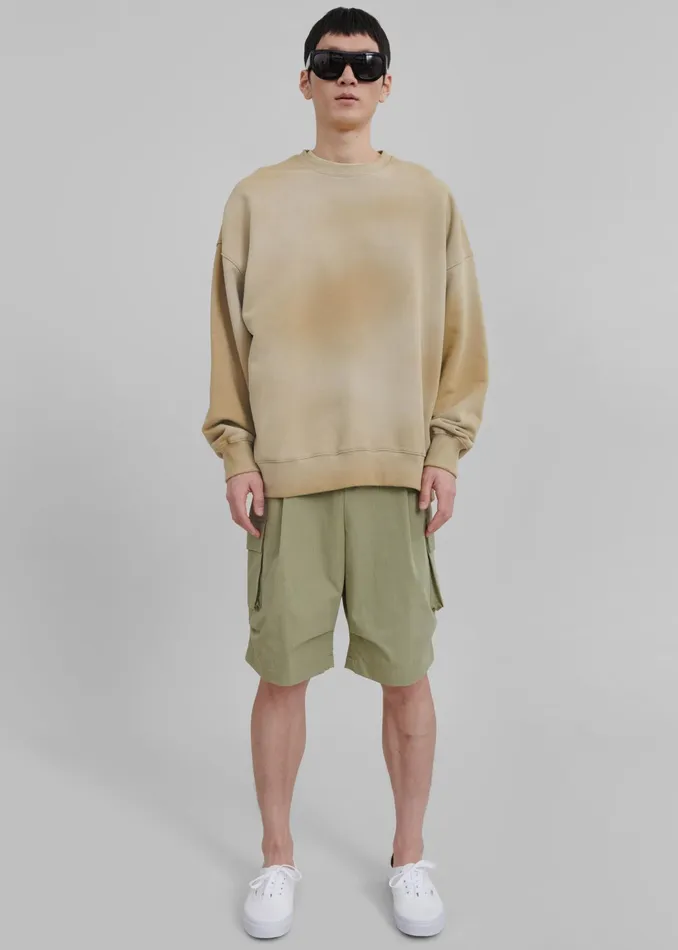 The Frankie Shop Tops Hart Tie Dye Sweatshirt 8211 Beige 8211 WomenMen