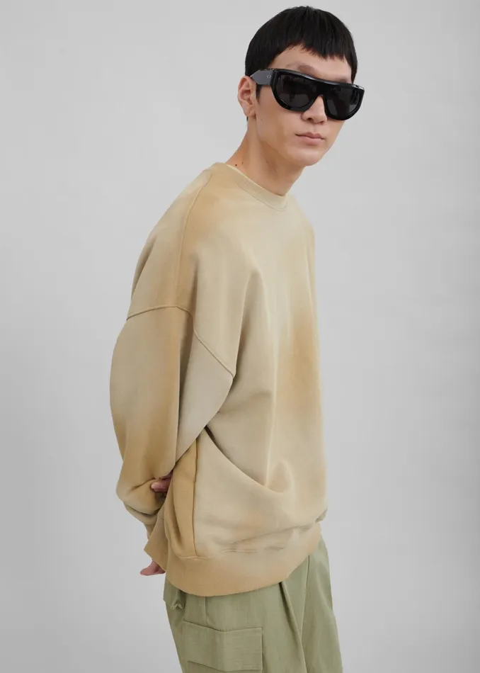 The Frankie Shop Tops Hart Tie Dye Sweatshirt 8211 Beige 8211 WomenMen
