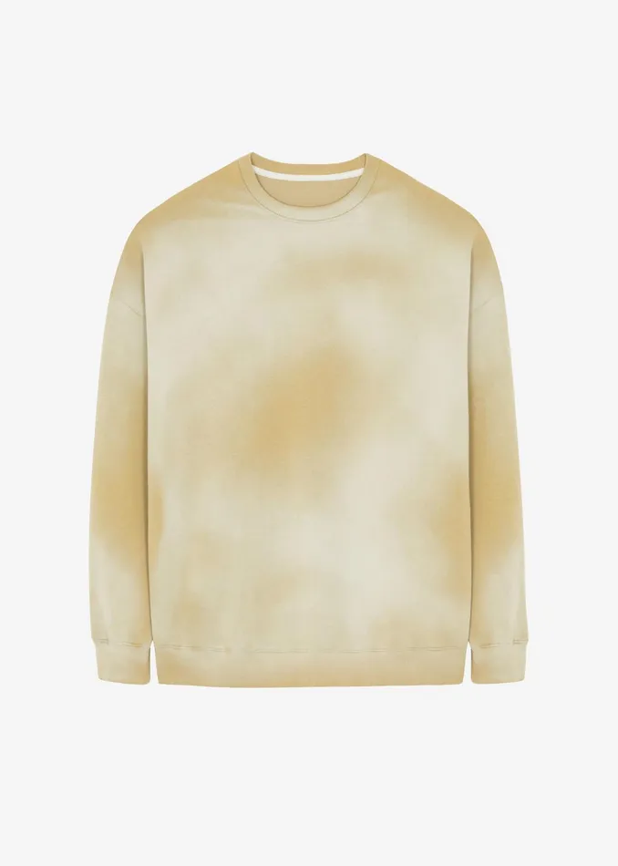 The Frankie Shop Tops Hart Tie Dye Sweatshirt 8211 Beige 8211 WomenMen