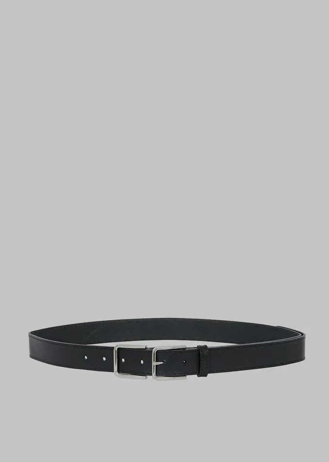 The Frankie Shop Willow Double Buckle Leather Belt 8211 Black 8211 Women