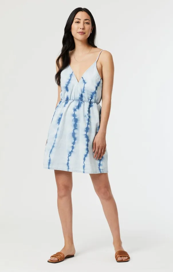 Tie Dye Dress In Indigo Women Mavi Jeans Dresses and Skirts