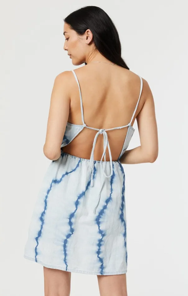 Tie Dye Dress In Indigo Women Mavi Jeans Dresses and Skirts