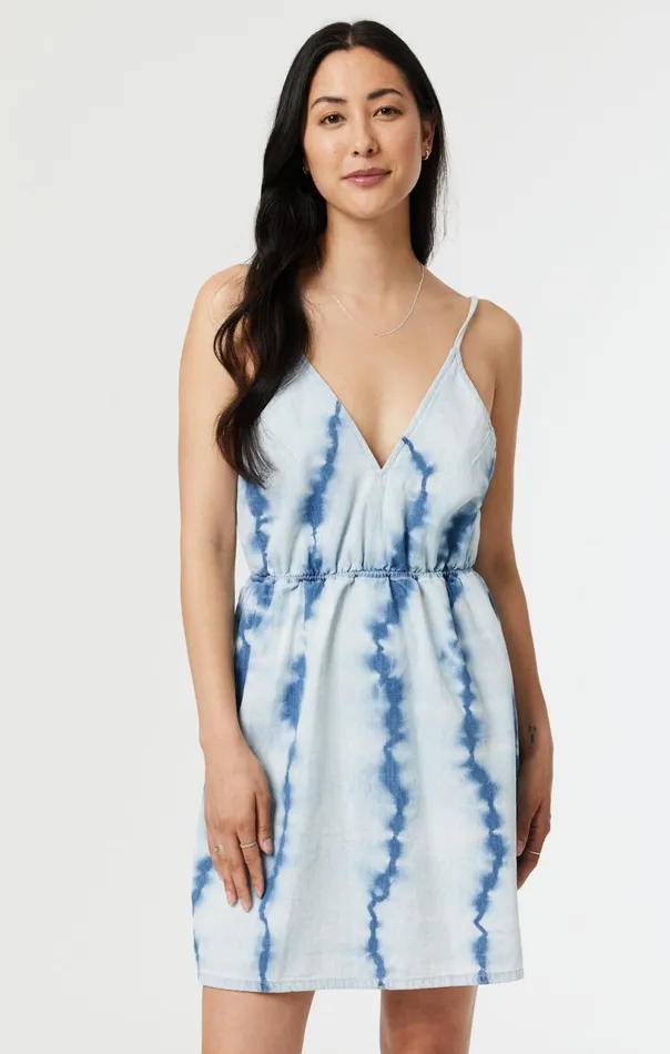 Tie Dye Dress In Indigo Women Mavi Jeans Dresses and Skirts