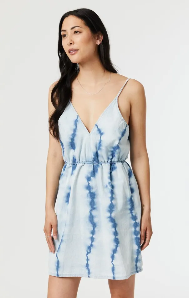 Tie Dye Dress In Indigo Women Mavi Jeans Dresses and Skirts