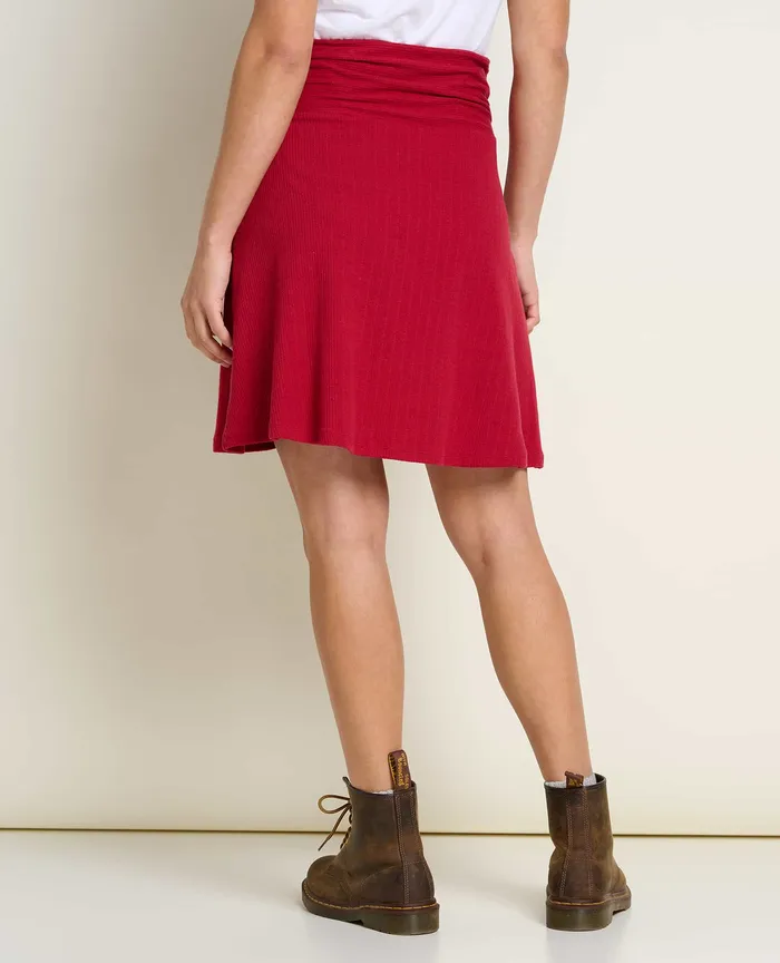 ToadandCo Skirts and Skorts Women8217s Chaka Cable Rib Skirt Berry