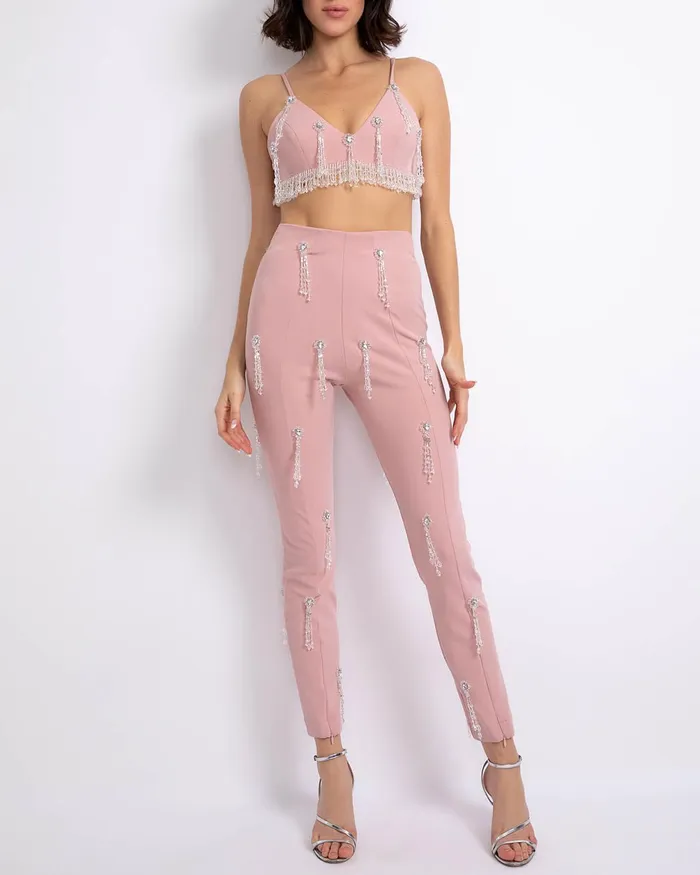 Tops and Bodysuits Women PatBO Beaded Bralette Top FINAL SALE