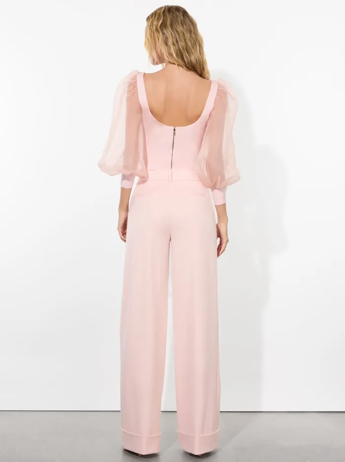 Tops Women Alice Olivia Jillianne Bodysuit Pearl Blush