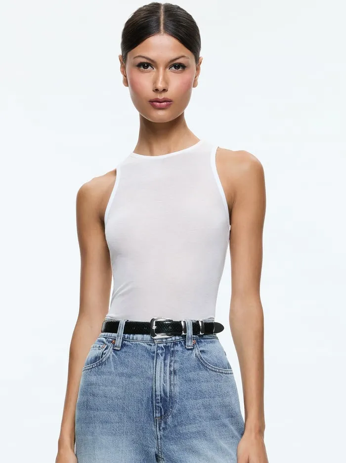 Tops Women Alice Olivia Pania Tank Off White