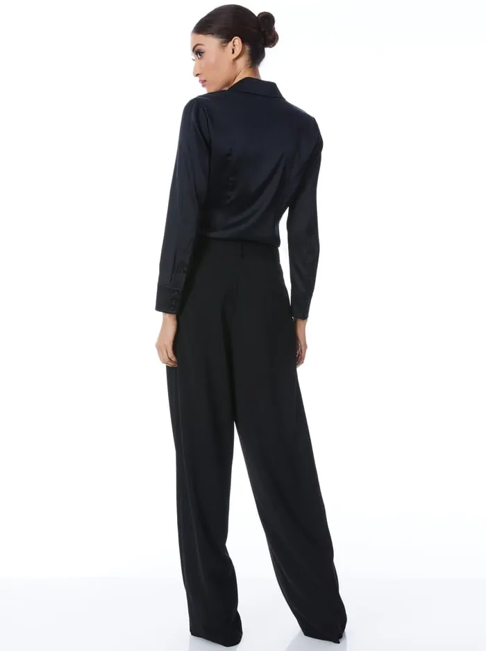 Tops Women Alice Olivia Willa Fitted Top Black
