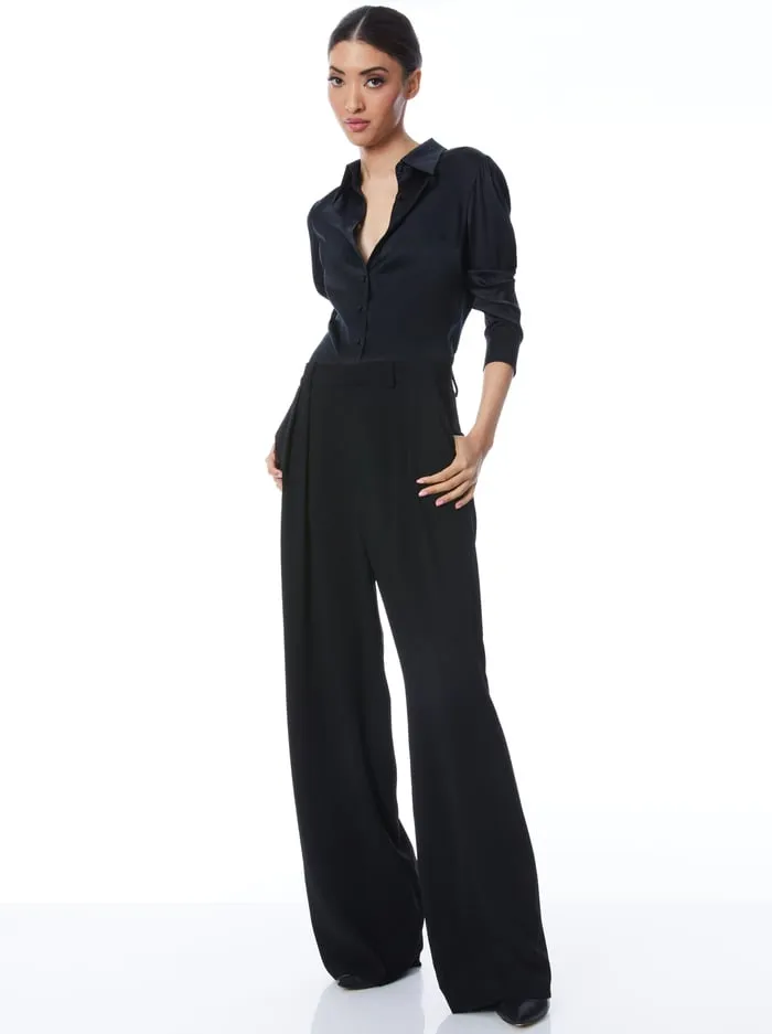 Tops Women Alice Olivia Willa Fitted Top Black