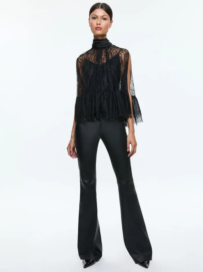 Tops Women Alice Olivia Zenon Top With Cami Black
