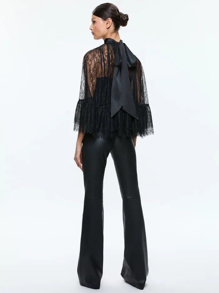 Tops Women Alice Olivia Zenon Top With Cami Black