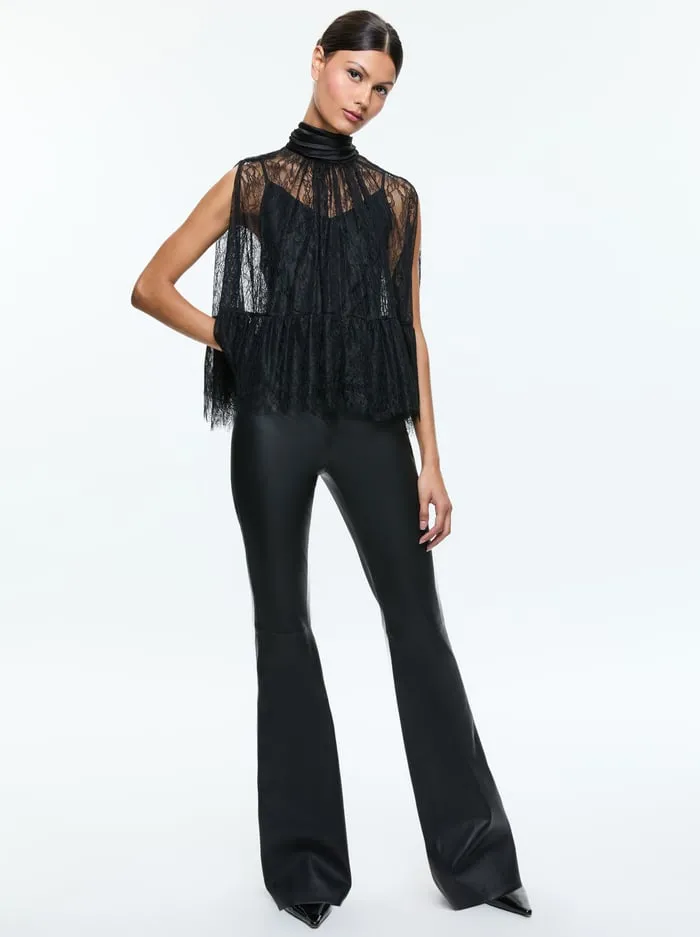 Tops Women Alice Olivia Zenon Top With Cami Black