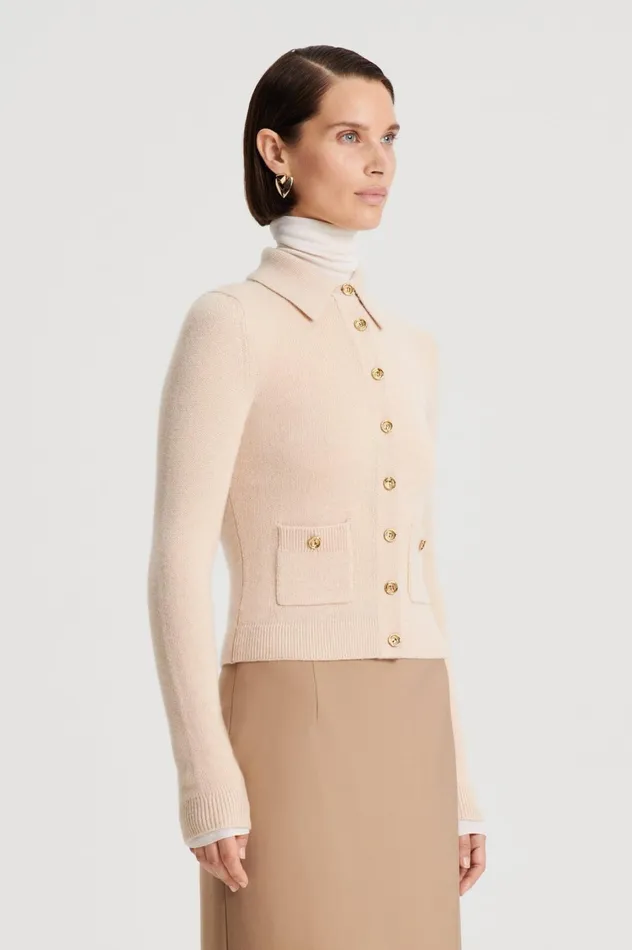 Tops Women Scanlan Theodore CASHMERE SHIRT Oat Tops Women Scanlan Theodore CASHMERE SHIRT Oat
