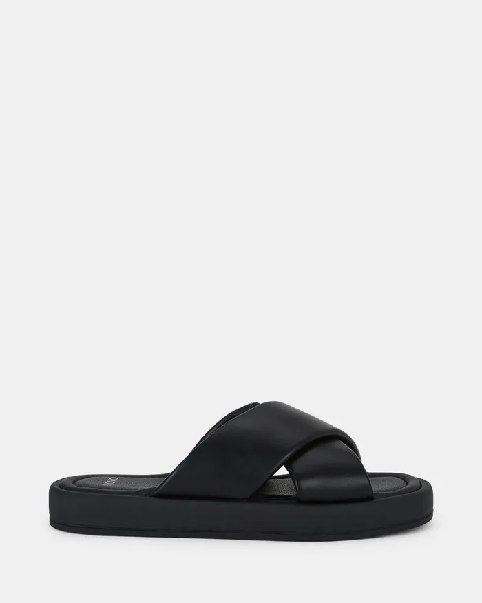 TORANCE BLACK Sandals Flatforms NOVO Shoes Women