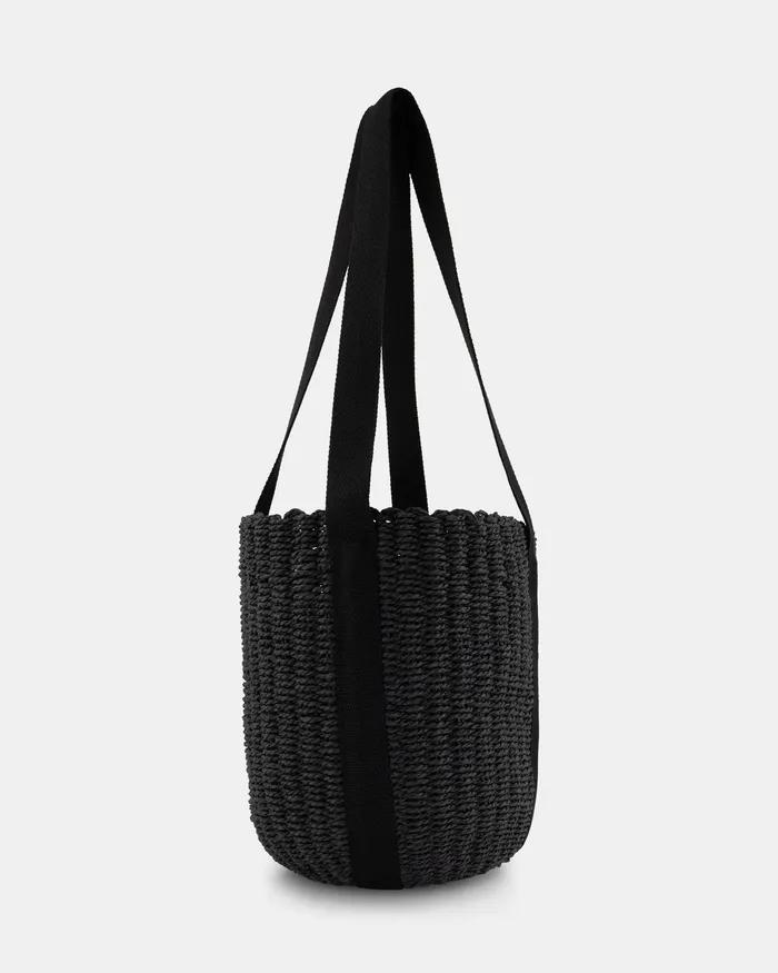 Tote Bags Women NOVO Shoes ACERNO BLACK SHOULDER BAG