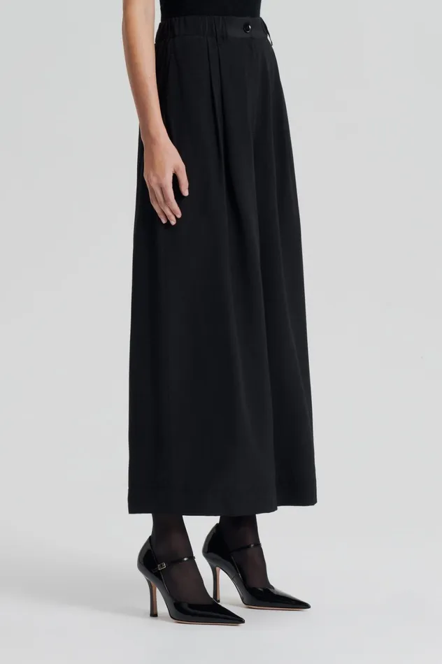 Trousers Women Scanlan Theodore SILK CROPPED TROUSER Black Trousers Women Scanlan Theodore SILK CROPPED TROUSER Black