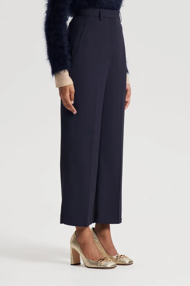Trousers Women Scanlan Theodore TAILORED CROP TROUSER Navy Trousers Women Scanlan Theodore TAILORED CROP TROUSER Navy