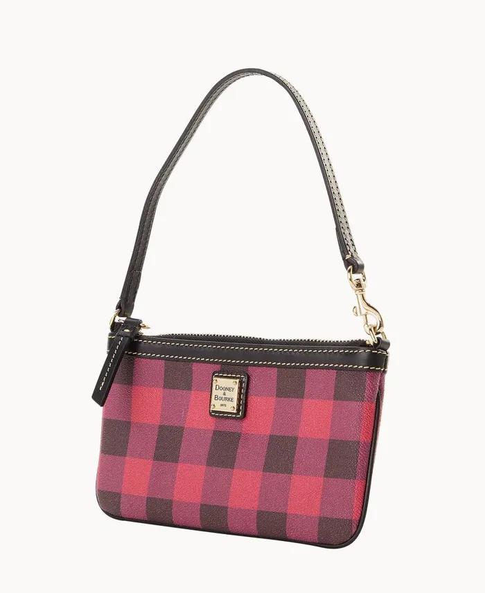 Tucker Large Slim Wristlet Red ManWoman Dooney and Bourke Wallets