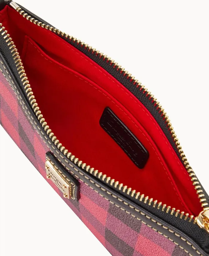 Tucker Large Slim Wristlet Red ManWoman Dooney and Bourke Wallets