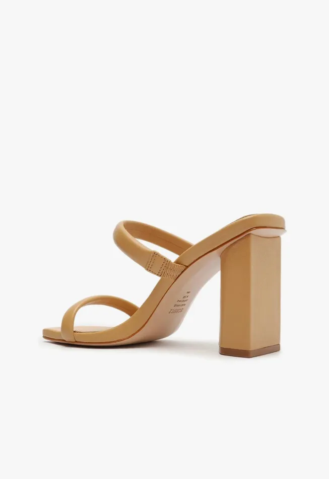 Ully Nappa Leather Sandal Light Beige Women Schutz Shoes Mules