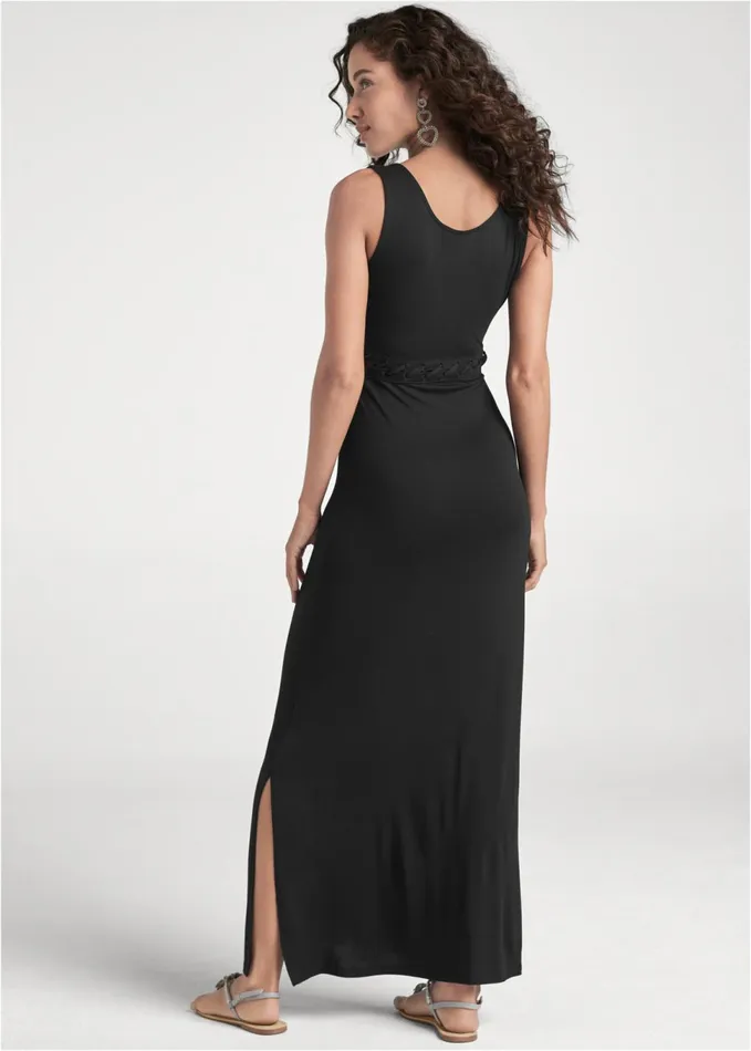VNECK MAXI DRESS Black Women VENUS Maxi Dresses