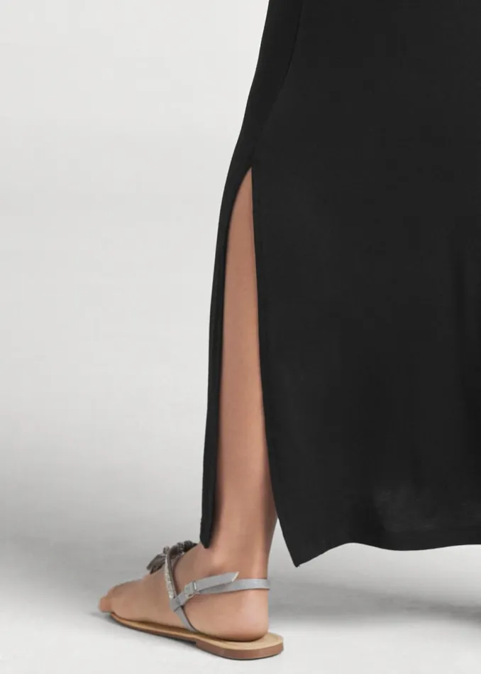 VNECK MAXI DRESS Black Women VENUS Maxi Dresses