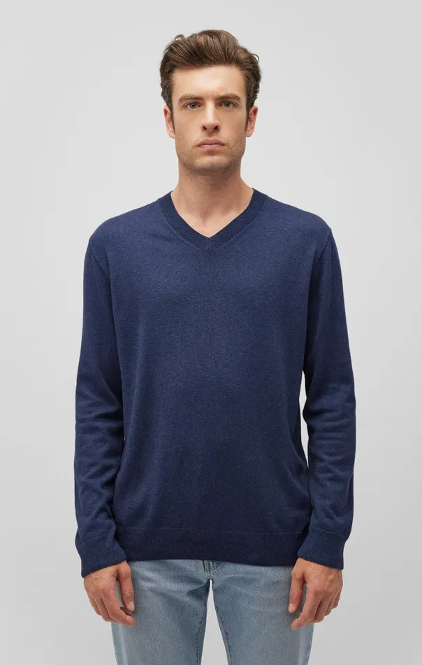VNeck Sweater In Black Iris Men Mavi Jeans Sweaters VNeck Sweater In Black Iris Men Mavi Jeans Sweaters