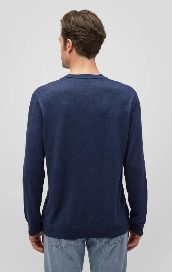 VNeck Sweater In Black Iris Men Mavi Jeans Sweaters VNeck Sweater In Black Iris Men Mavi Jeans Sweaters