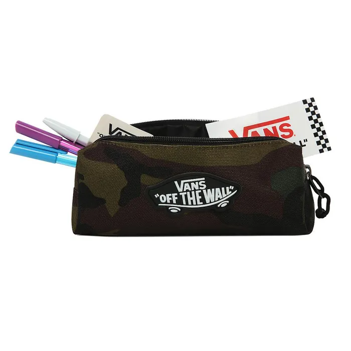 Vans Bags and Backpacks Kids Off The Wall Pencil Pouch Green Brown