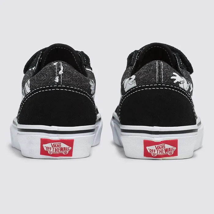 Vans Classics Kids Disney X Old Skool Hook And Loop Shoes 48 Years Multicolour