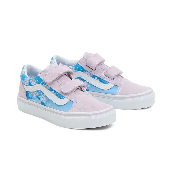 Vans Classics Kids Old Skool Hook And Loop Shoes 48 Years Purple