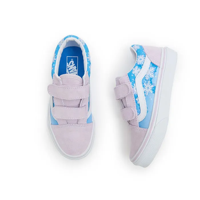 Vans Classics Kids Old Skool Hook And Loop Shoes 48 Years Purple