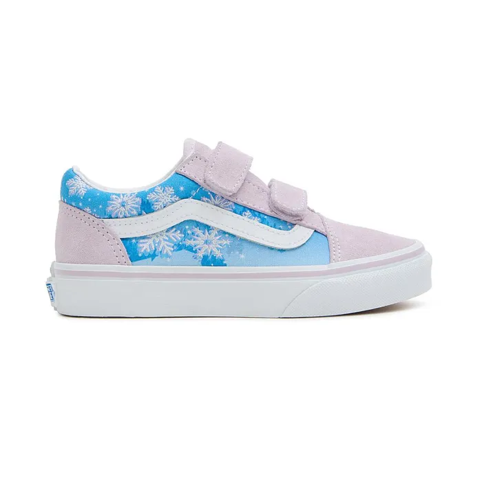 Vans Classics Kids Old Skool Hook And Loop Shoes 48 Years Purple