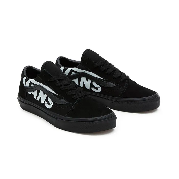 Vans Classics Kids Youth Logo Old Skool Shoes 814 Years Black